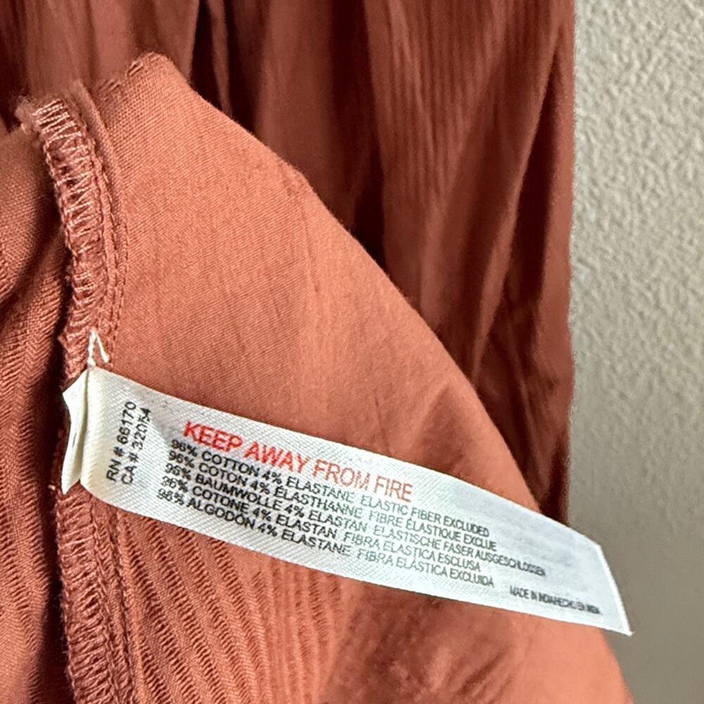 Free People Boho Elegant Rust Brown Dress Medium - Picture 7 of 7
